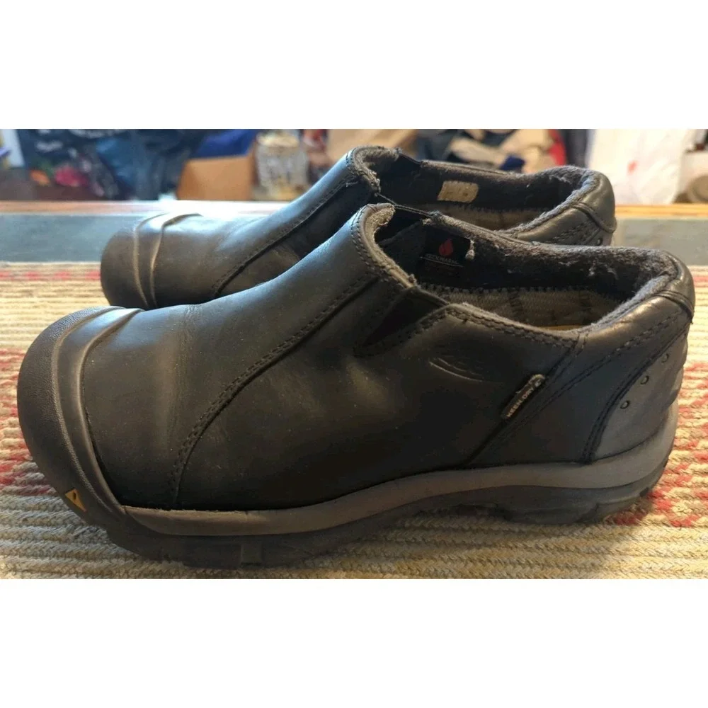KEEN‎ Brixen Low Waterproof Slip-On Black/Gargoyle Shoes Men Size 9